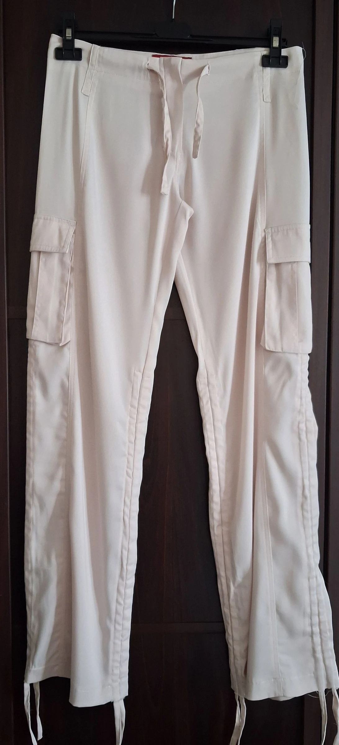 Pantalon cargo femme rose pale/ nude taille 38